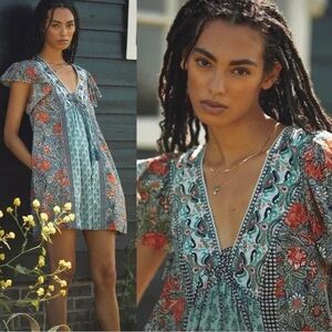 Anthropologie Astrid Tunic Mini Dress